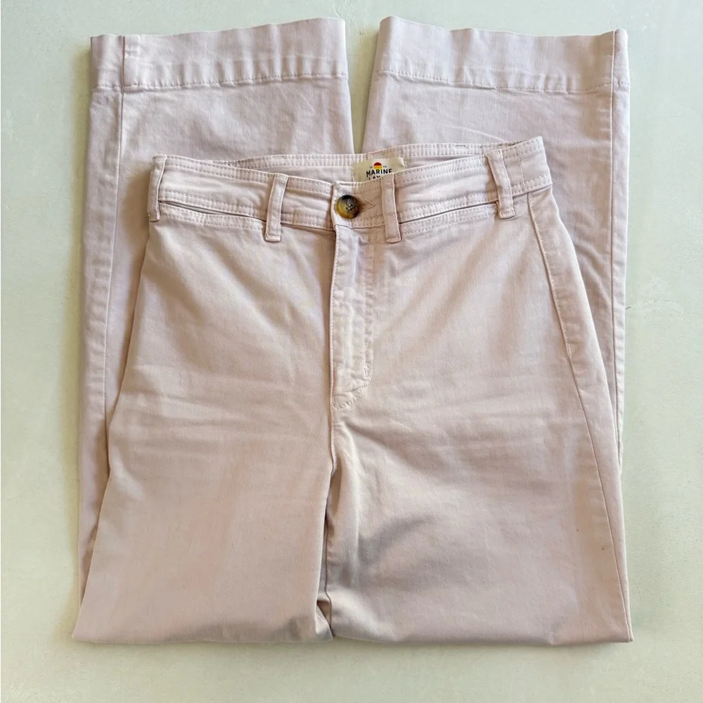 Marine Layer Wide Leg Pants in Dusty Pink - Picture 2 of 6